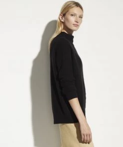 Vince Boiled Cashmere Funnel Neck Pullover Clothing 8 Vince Boiled Cashmere Funnel Neck Pullover Clothing