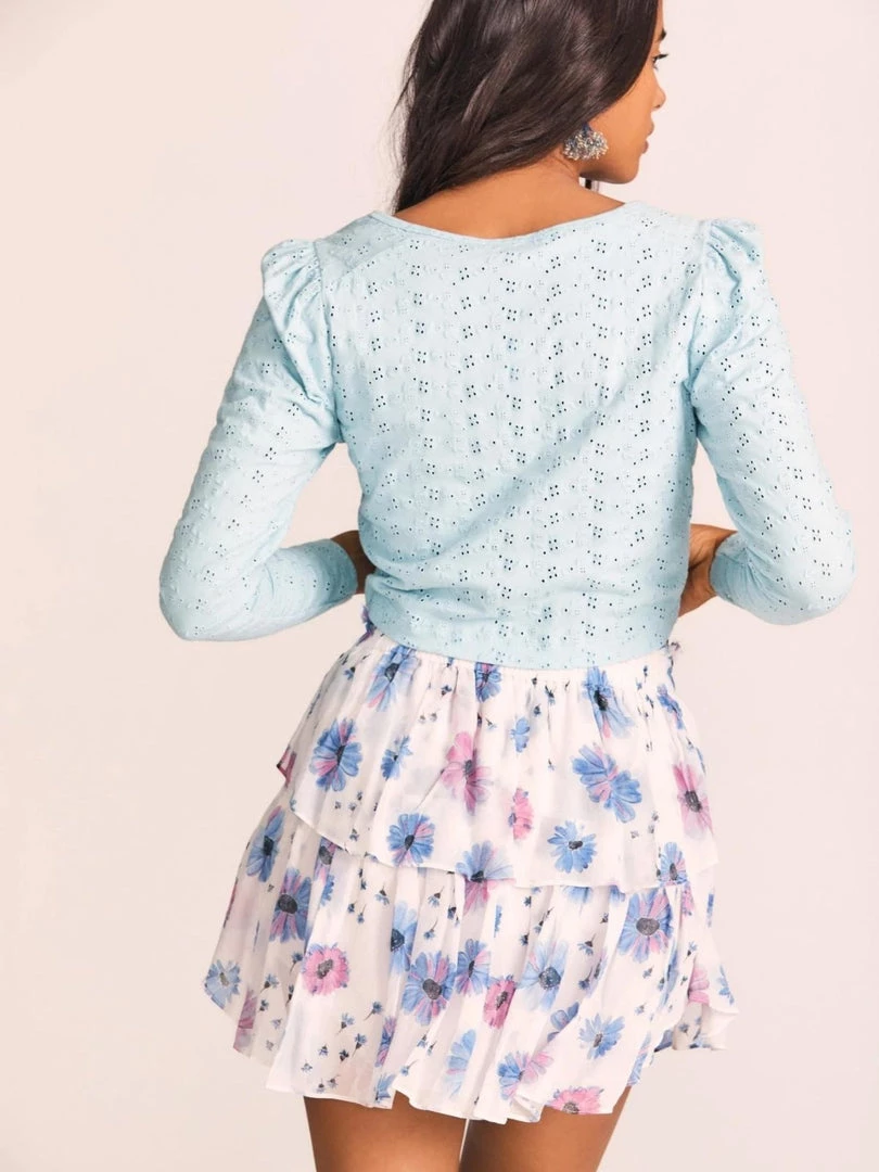 LoveShackFancy Ruffle Mini Skirt-DEEP COTTON CANDY Clothing 5 LoveShackFancy Ruffle Mini Skirt-DEEP COTTON CANDY Clothing