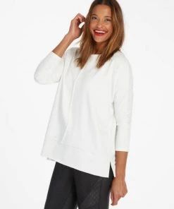 Spanx Perfect Length Top Dolman 3/4 Sleeve - Powder Clothing
