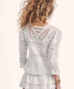 LoveShackFancy Clothing Draper Blouse 9 LoveShackFancy Clothing Draper Blouse