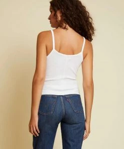 Nation LTD Erin Scoop Cami- White Clothing
