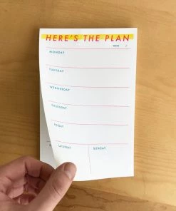 M.C. Pressure Here's The Plan Notepad