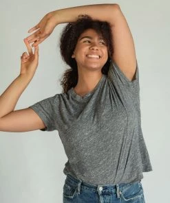 The Perfect White Tee Harley Boxy Crew - Heather Grey 9 The Perfect White Tee Harley Boxy Crew - Heather Grey