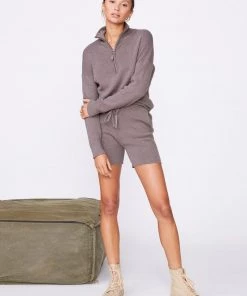 Monrow Clothing Half-Zip Sweater