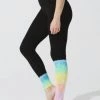 Electric & Rose Sunset Legging - Onyx / Rainbow 1 Electric & Rose Sunset Legging - Onyx / Rainbow