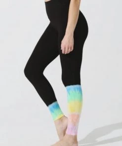 Electric & Rose Sunset Legging - Onyx / Rainbow