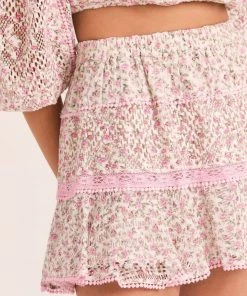 LoveShackFancy Diamond Mini Skirt Clothing