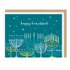 Apartment 2 Cards Home & Gift Table Of Menorahs Hanukkah Card