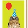 Apartment 2 Cards Balloon Owl Birthday Card Home & Gift