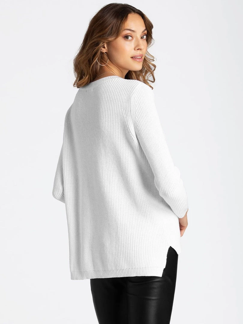 525 America Clothing The Emma Crewneck - Bleach White 4 525 America Clothing The Emma Crewneck - Bleach White