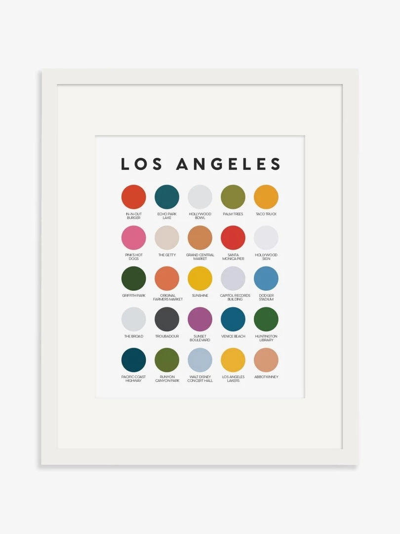Lunch City Studio Los Angeles Color Palette Print Home & Gift 5 Lunch City Studio Los Angeles Color Palette Print Home & Gift