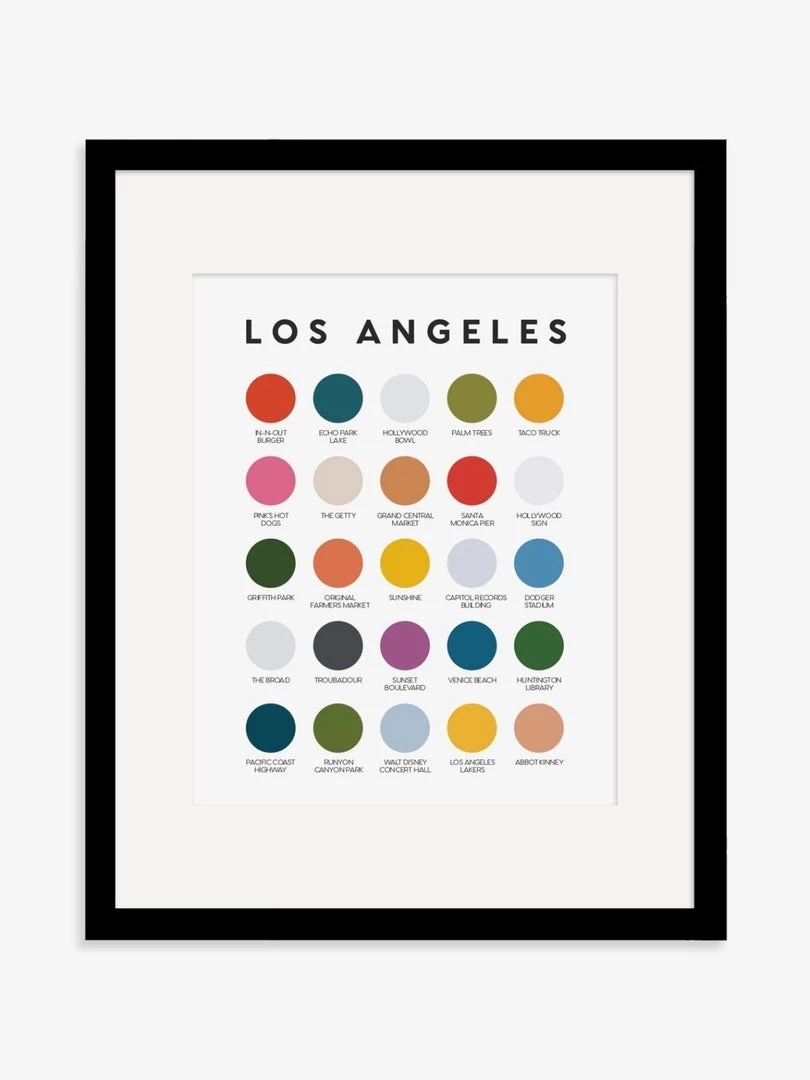 Lunch City Studio Los Angeles Color Palette Print Home & Gift 4 Lunch City Studio Los Angeles Color Palette Print Home & Gift