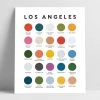 Lunch City Studio Los Angeles Color Palette Print Home & Gift 2 Lunch City Studio Los Angeles Color Palette Print Home & Gift
