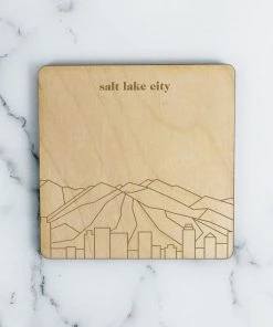 Neighborwoods Salt Lake City Skyline Coaster Accessories