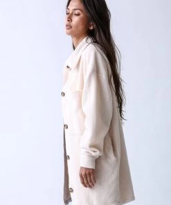Electric & Rose Clothing Tahoe Sherpa Coat - Winter White