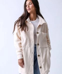 Electric & Rose Clothing Tahoe Sherpa Coat - Winter White