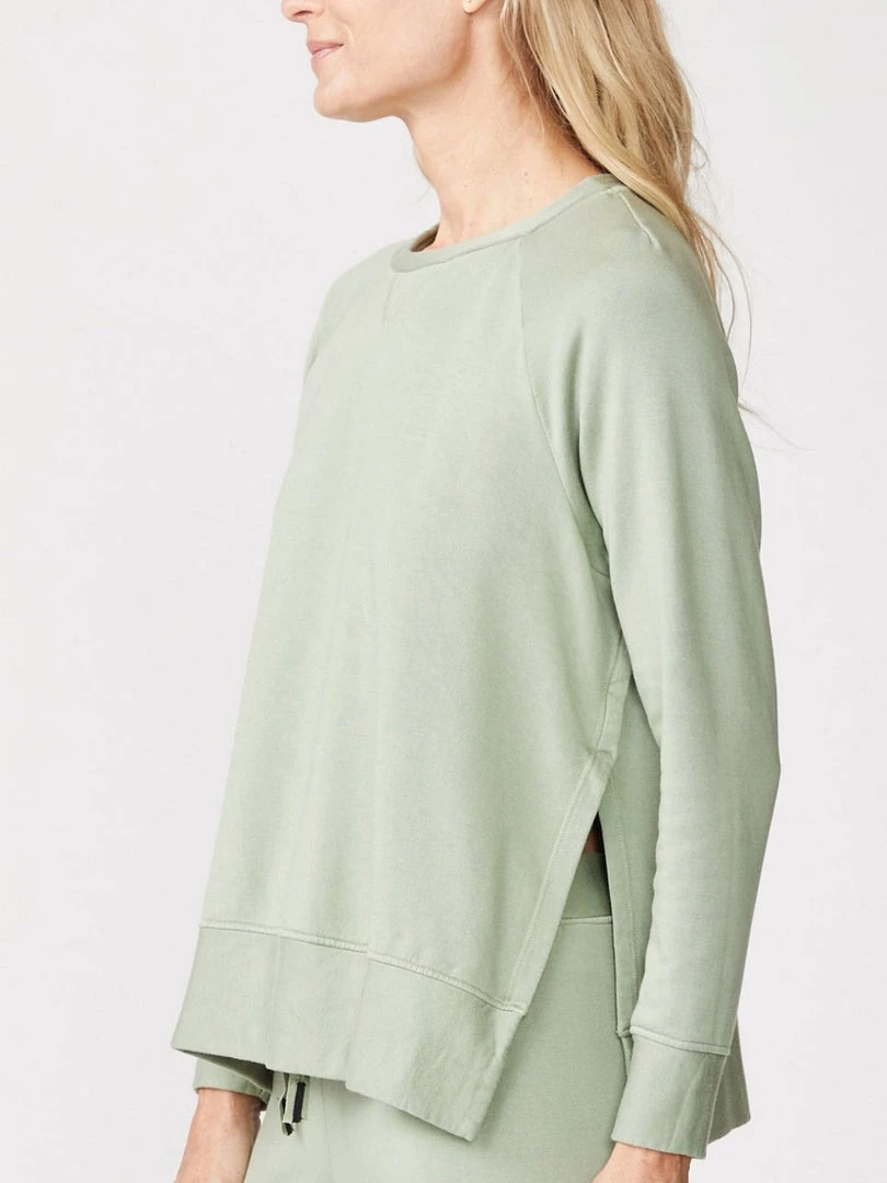 Stateside Softest Fleece Raglan Side Slit - Tea 3 Stateside Softest Fleece Raglan Side Slit - Tea