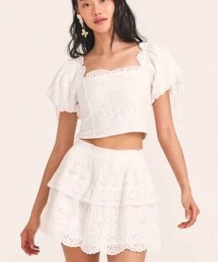 LoveShackFancy Clothing Melina Top