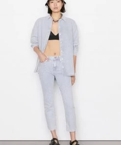 Frame Le High Straight - Solar Stripe