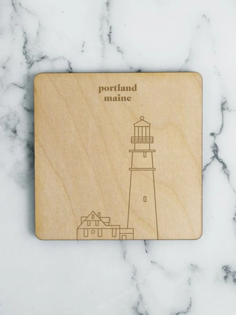 Neighborwoods Accessories Portland Maine, Lighthouse Coaster 3 Neighborwoods Accessories Portland Maine, Lighthouse Coaster