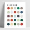 Lunch City Studio Home & Gift Chicago Color Palette Print 1 Lunch City Studio Home & Gift Chicago Color Palette Print