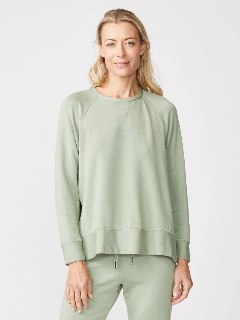 Stateside Softest Fleece Raglan Side Slit - Tea 5 Stateside Softest Fleece Raglan Side Slit - Tea