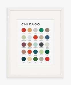 Lunch City Studio Home & Gift Chicago Color Palette Print