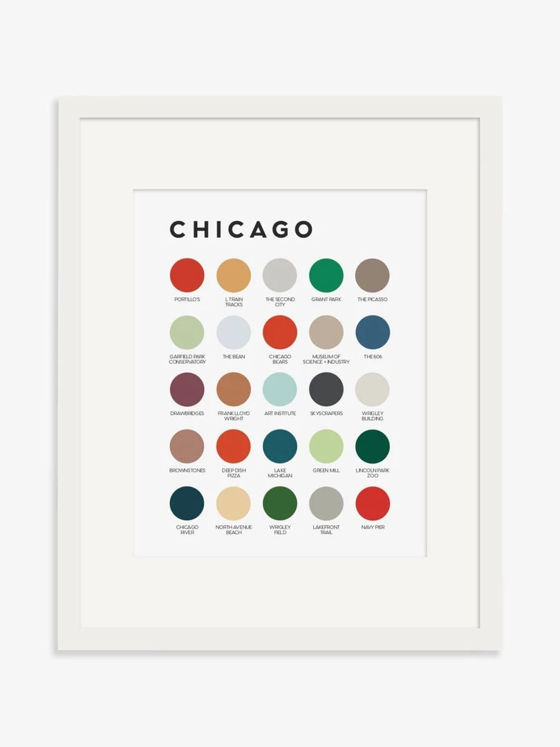 Lunch City Studio Home & Gift Chicago Color Palette Print 4 Lunch City Studio Home & Gift Chicago Color Palette Print
