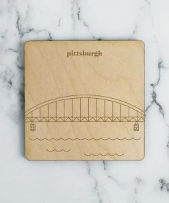 Neighborwoods Accessories Pittsburgh, Fort Duquesne Bridge Coaster