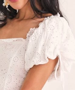 LoveShackFancy Clothing Melina Top