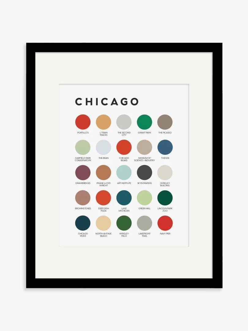 Lunch City Studio Home & Gift Chicago Color Palette Print 5 Lunch City Studio Home & Gift Chicago Color Palette Print