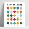 Lunch City Studio Home & Gift New Orleans Color Palette Print 1 Lunch City Studio Home & Gift New Orleans Color Palette Print