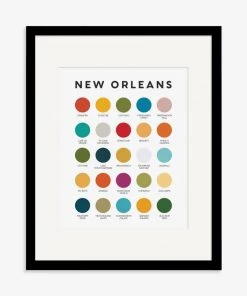 Lunch City Studio Home & Gift New Orleans Color Palette Print