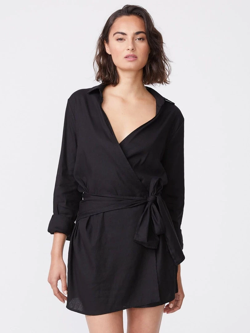 Monrow Linen Shirt Dress 4 Monrow Linen Shirt Dress