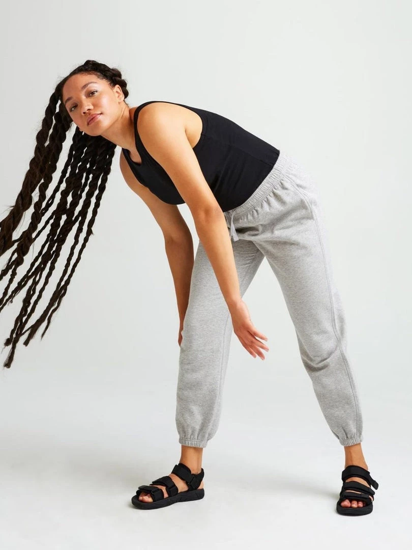 RicherPoorer Clothing Recycled Fleece Sweatpant - Heather Grey 6 RicherPoorer Clothing Recycled Fleece Sweatpant - Heather Grey