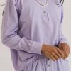 Donni Henley Long Sleeve - Lilac Clothing 1 Donni Henley Long Sleeve - Lilac Clothing