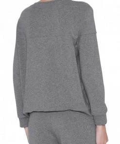 Eberjey Odile Piped Crew Long Sleeve Top Clothing