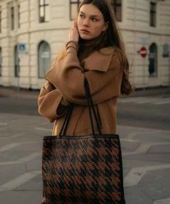 Bembien Accessories Gabrielle Bag - Black/Brown Houndstooth