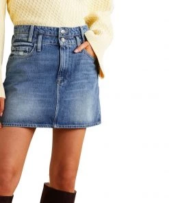 Frame Clothing Le Mini Skirt Double Waist Band