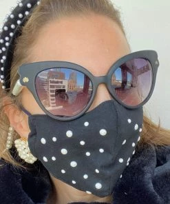 Lele Sadoughi Set Of 3 Garnet Face Masks