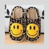 Katydid Accessories Smiley Face Slippers - Leopard
