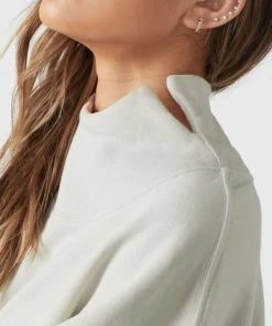 Joah Brown Oversized Turtleneck Sweatshirt Clothing