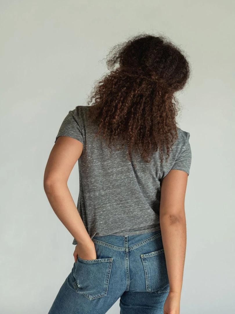 The Perfect White Tee Harley Boxy Crew - Heather Grey 6 The Perfect White Tee Harley Boxy Crew - Heather Grey