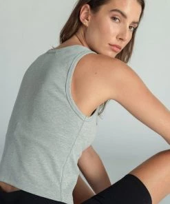 The Perfect White Tee Blondie Tank - Heather Grey