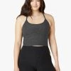 Beyond Yoga Spacedye Slim Racerback Cropped Tank - Black/Charcoal