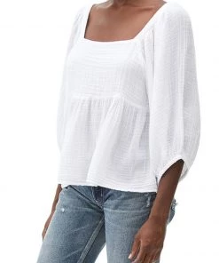 Michael Stars Patsy Square Neck Tee Clothing