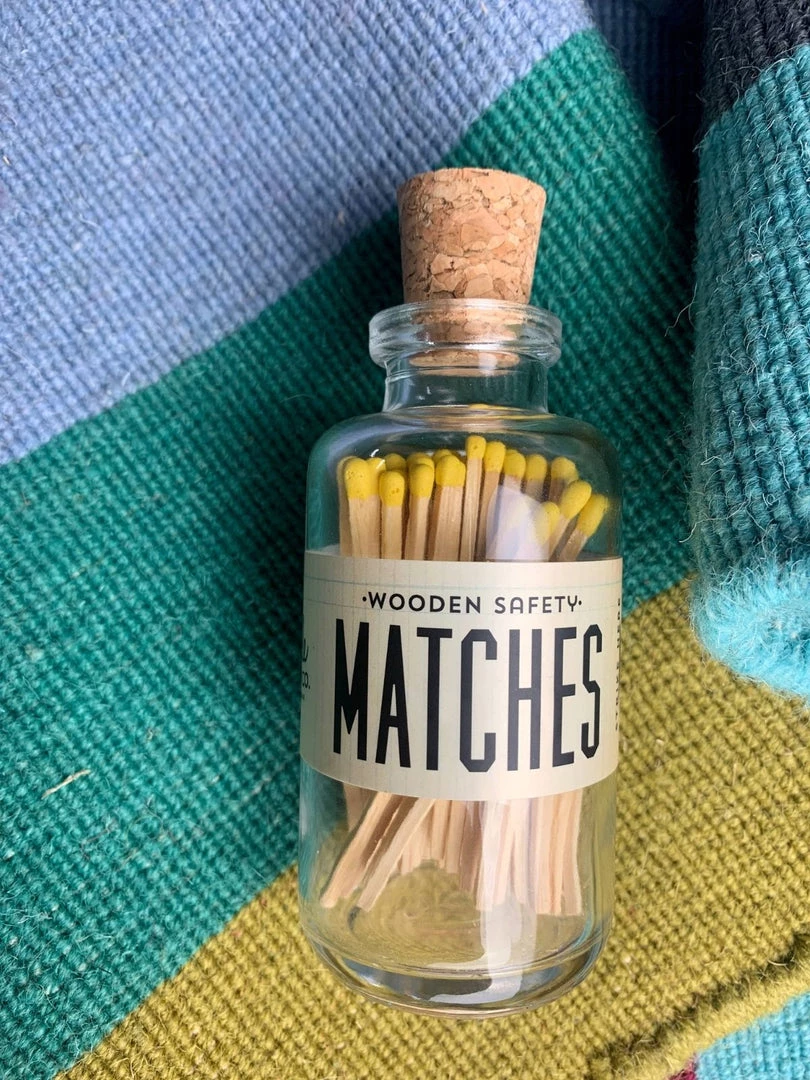Made Market Co Mini Matches - Yellow 3 Made Market Co Mini Matches - Yellow