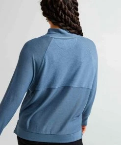 RicherPoorer Clothing Cozy Knit Long Sleeve Sweater - Blue Mirage 10 RicherPoorer Clothing Cozy Knit Long Sleeve Sweater - Blue Mirage