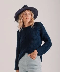 Sh*t That I Knit The Scotia Sweater - Navy Clothing