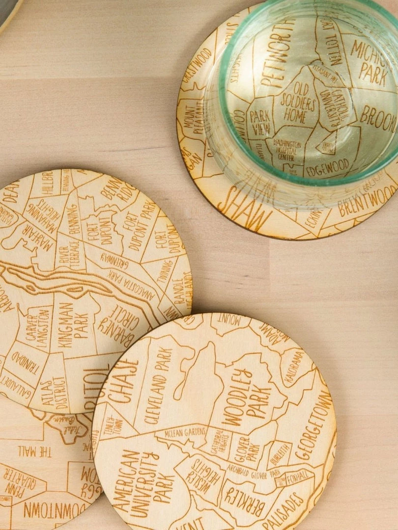 Neighborwoods Washington, D.C. Coasters - Set Of 4 4 Neighborwoods Washington, D.C. Coasters - Set Of 4